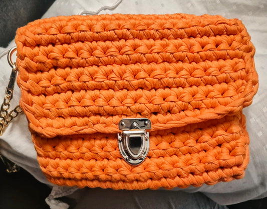 Clementine Petite Crossbody Hand-Crocheted Bag